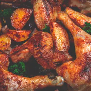 Cayman Style Baked Chicken Leg Quarters