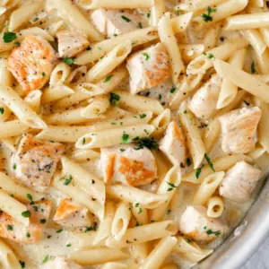 Penne Alfredo with Chicken