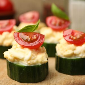 Stuffed Cucumber Cups